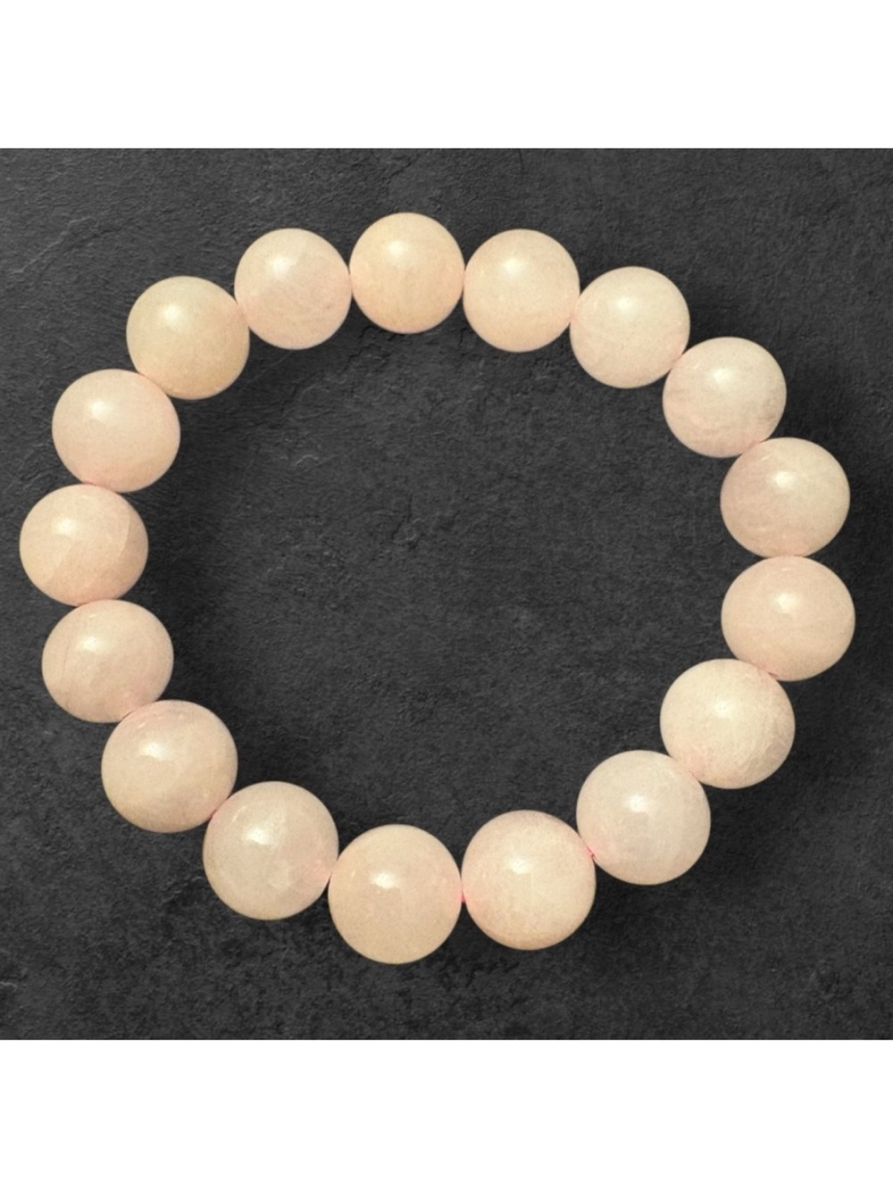 Rose Quartz Natural Gemstone Bead Bracelet Large Beads 12mm